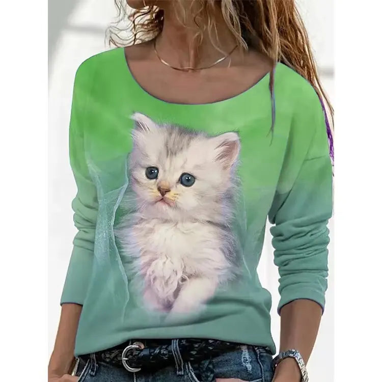 Women's Autumn New Animal Pattern Long Sleeve T-shirt Female and Lady Casual Office Tops Fashion 2023 Spring Clothig
Women's Autumn New Animal Pattern Long Sleeve T-shirt Female and Lady Casual Office Tops Fashion 2023 Spring Clothig