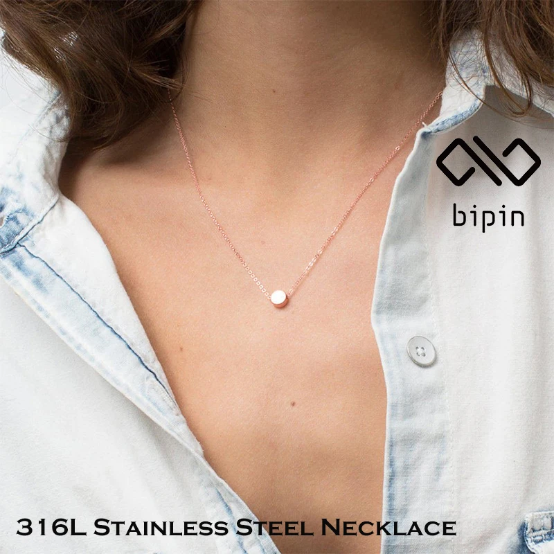 Bipin Stainless Steel Women Necklace Simple Luxury 14K Gold Necklace With Small Jewelry Pendant
Bipin Stainless Steel Women Necklace Simple Luxury 14K Gold Necklace With Small Jewelry Pendant