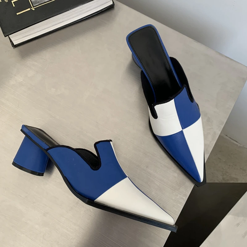 2022 Spring New Pointed Toe Women Slippers Fashion Plaid Slip on Mules Shoes Round Low Heel Ladies Slides Sandal ShoesAS171
2022 Spring New Pointed Toe Women Slippers Fashion Plaid Slip on Mules Shoes Round Low Heel Ladies Slides Sandal ShoesAS171