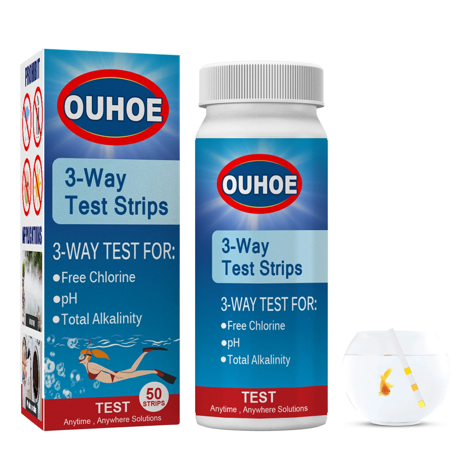 Swimming Pool Water Test Strips 3-In-1water Quality Tester 50 Pieces Strips At Home Water Testing Kit For Drinking Water
Swimming Pool Water Test Strips 3-In-1water Quality Tester 50 Pieces Strips At Home Water Testing Kit For Drinking Water