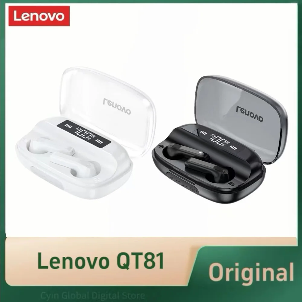 Lenovo QT81 TWS Wireless Bluetooth Headphones Stereo Sport Waterproof Pods Air Earphones Noise Cancelling Low Latency Earbuds
Lenovo QT81 TWS Wireless Bluetooth Headphones Stereo Sport Waterproof Pods Air Earphones Noise Cancelling Low Latency Earbuds