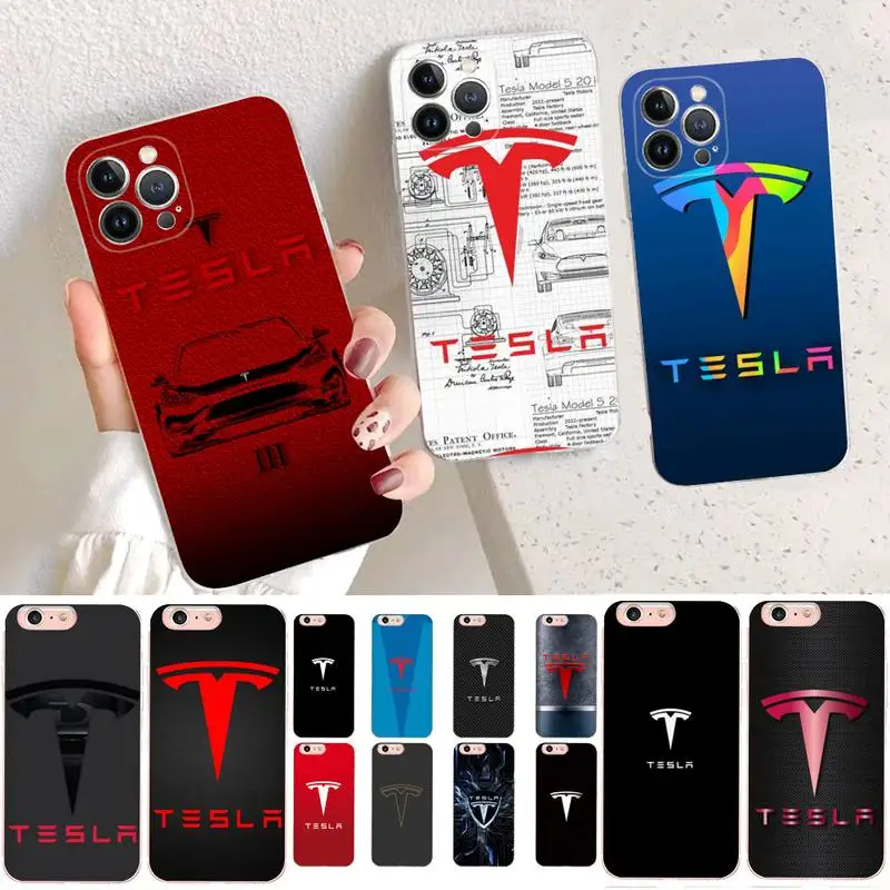 New Energy Car Tesla Logo Phone Case For iPhone 14 11 12 13 Mini Pro XS Max Cover 6 7 8 Plus X XR SE 2020 Funda Shell
New Energy Car Tesla Logo Phone Case For iPhone 14 11 12 13 Mini Pro XS Max Cover 6 7 8 Plus X XR SE 2020 Funda Shell