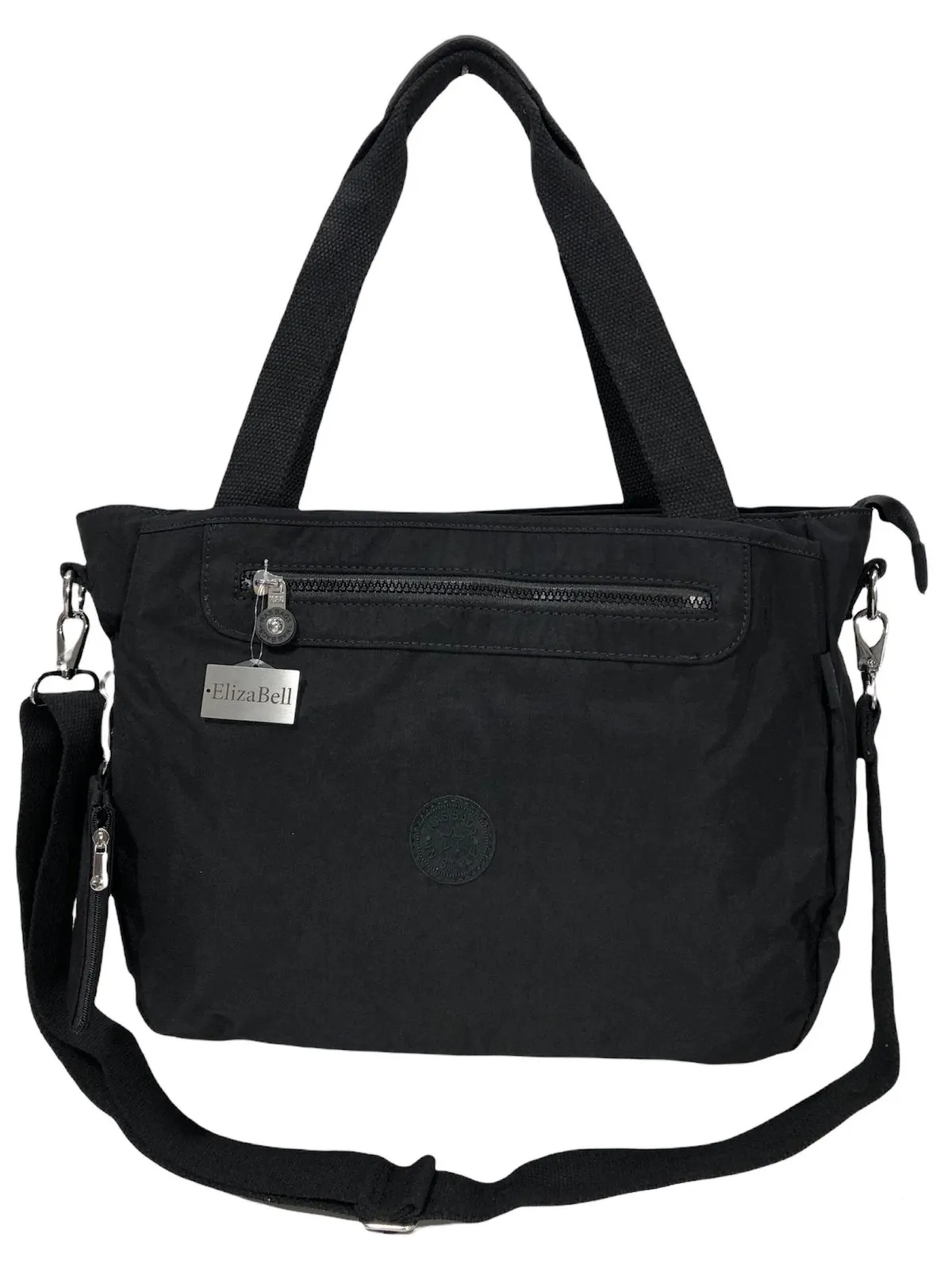 Черная Женская сумка через плечо из водонепроницаемой ткани
Черная Женская сумка через плечо из водонепроницаемой ткани