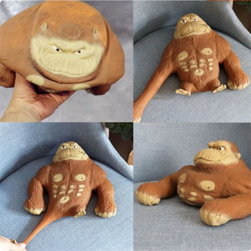 

Simulation Decompression Gorilla Toy Elastic Army Creative Stress Relief Decompression Vent Stretching Funny Tricky Toy Squeeze