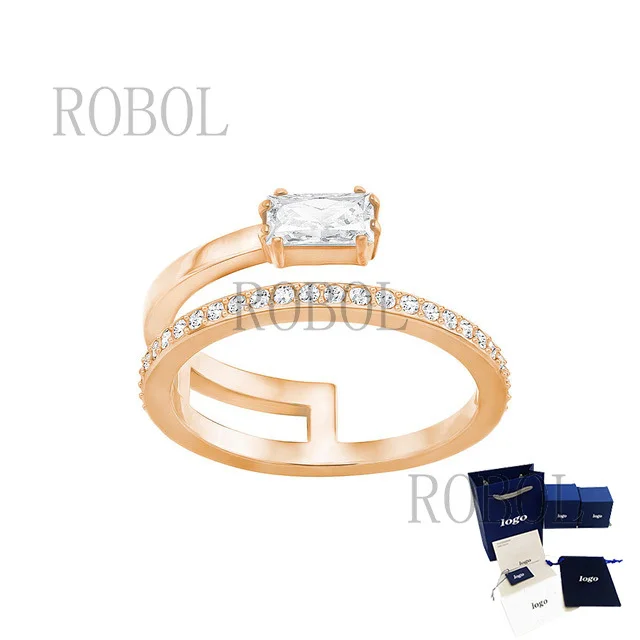 High quality rose gold asymmetric diamond set women's ring, enhancing temperament, beautiful and moving, free of shipping
High quality rose gold asymmetric diamond set women's ring, enhancing temperament, beautiful and moving, free of shipping