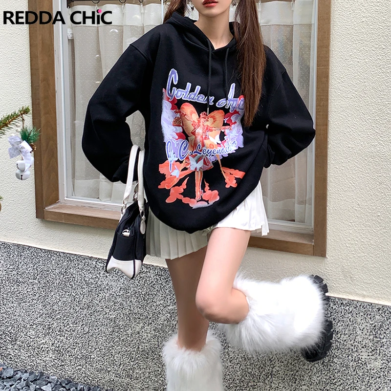 Толстовка REDDACHiC с аниме Y2k, черный пуловер с капюшоном, Женский Свитшот оверсайз с длинным рукавом, топ с графическим принтом, винтажная Коре...
Толстовка REDDACHiC с аниме Y2k, черный пуловер с капюшоном, Женский Свитшот оверсайз с длинным рукавом, топ с графическим принтом, винтажная Коре...