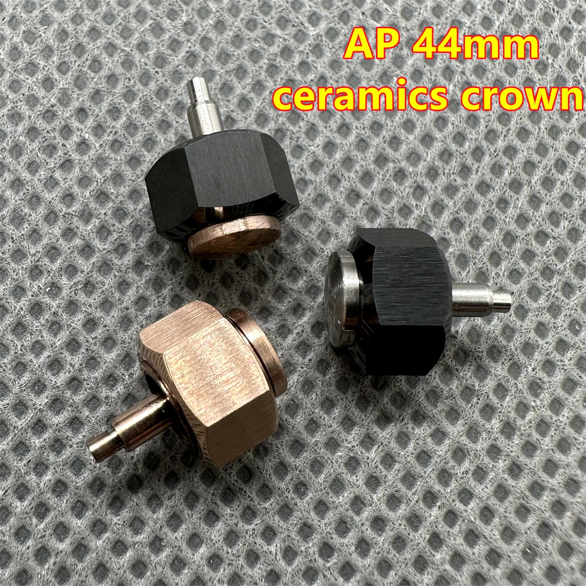 Watchmaker watch Parts Royal Oak Steel Ceramic Crown for 44mm AP 264xx Chronograph Parts
Watchmaker watch Parts Royal Oak Steel Ceramic Crown for 44mm AP 264xx Chronograph Parts