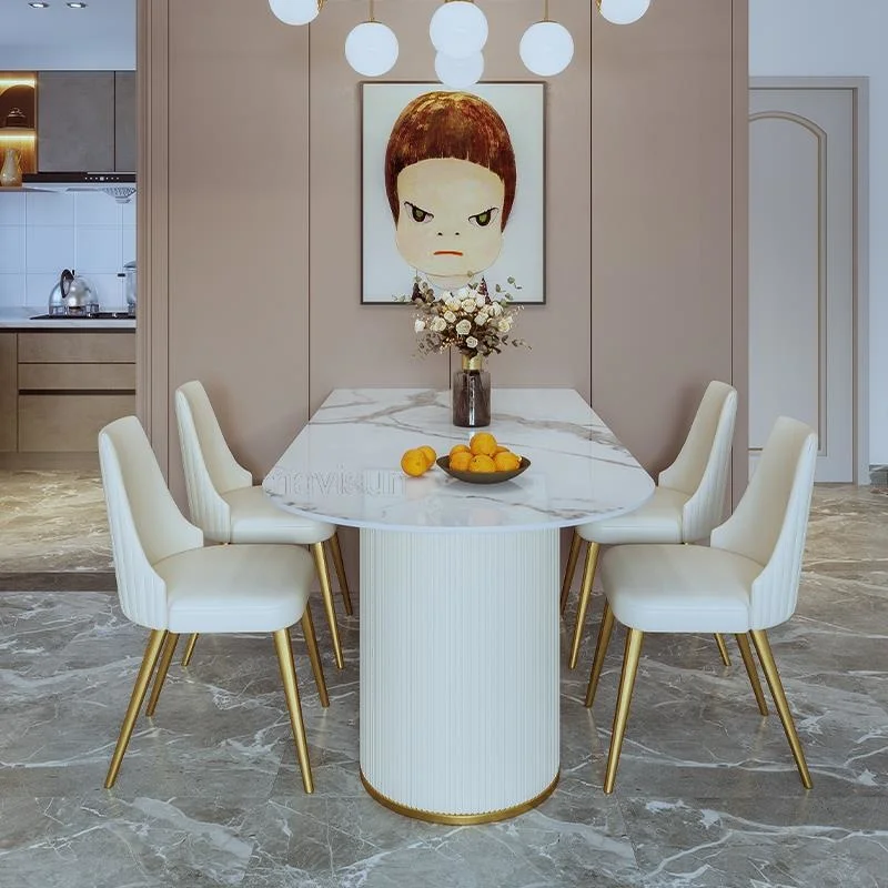 Postmodern Luxury Italian Dining Table For Small Apartment Glossy Rock Board Dinner Table White Simple Restaurant Furniture
Postmodern Luxury Italian Dining Table For Small Apartment Glossy Rock Board Dinner Table White Simple Restaurant Furniture