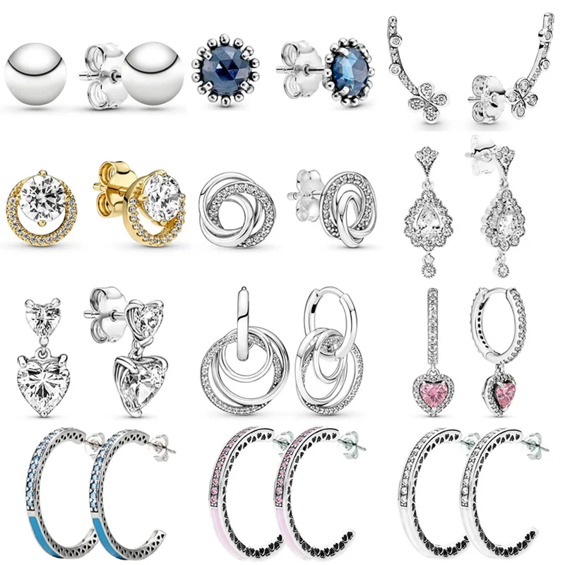 New 925 Sterling Silver Popular Earring Round Halo Family Always Encircled Heart Midnight Star Earring For Women Jewelry Gift
New 925 Sterling Silver Popular Earring Round Halo Family Always Encircled Heart Midnight Star Earring For Women Jewelry Gift