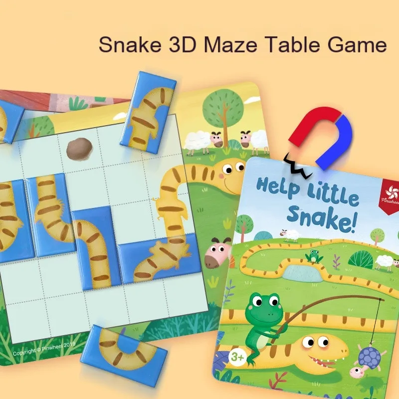 Children's educational magnetic 3D maze board game greedy snake magnet logic early education toddler toy set
Children's educational magnetic 3D maze board game greedy snake magnet logic early education toddler toy set