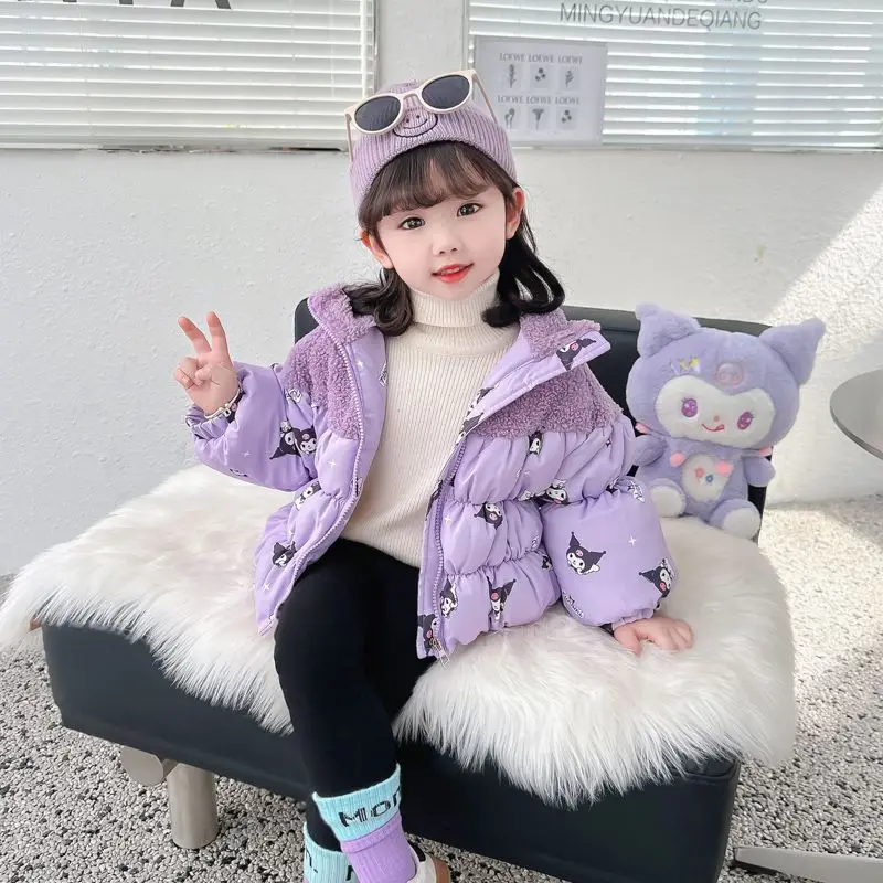 Kuromi Sanrio Kawaii Anime Wintertime Fleecing Cotton-Padded Clothes Cute Cartoon Thickness Long-Sleeved Coat Gifts for Kids
Kuromi Sanrio Kawaii Anime Wintertime Fleecing Cotton-Padded Clothes Cute Cartoon Thickness Long-Sleeved Coat Gifts for Kids