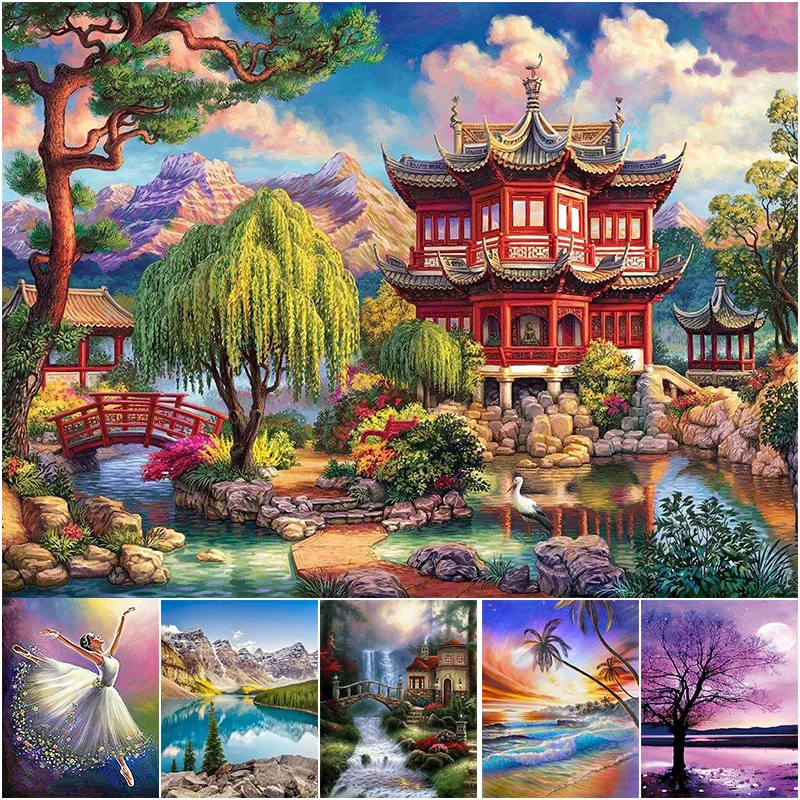 DIY Diamond Painting Garden Seaside Valley Waterfall Scenery Rhinestones Mosaic Cross Stitch 5D Diamond Embroidery Home Decor
DIY Diamond Painting Garden Seaside Valley Waterfall Scenery Rhinestones Mosaic Cross Stitch 5D Diamond Embroidery Home Decor