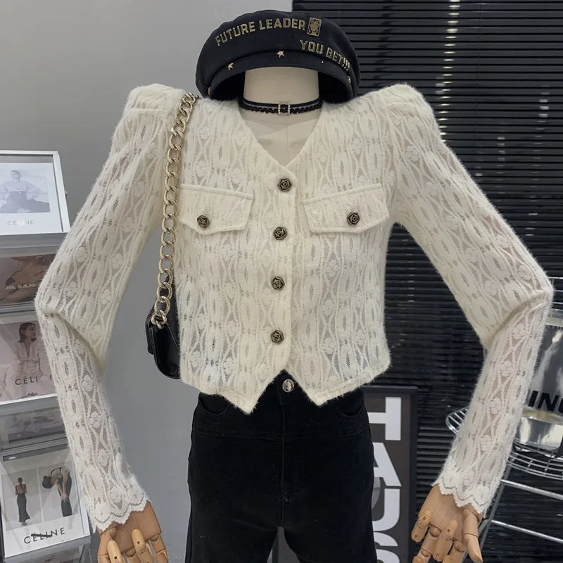 High end fashion design versatile puff long sleeves Slim Fit V-neck shirt for women
High end fashion design versatile puff long sleeves Slim Fit V-neck shirt for women