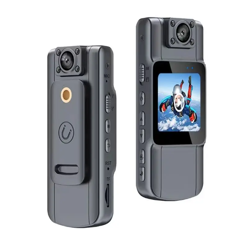 Mini Camera With HD IPS Screen 180°Rotatable Len And Back Clip Full HD police Body Worn Camera Wearable Pocket Bodycam Camcorder
Mini Camera With HD IPS Screen 180°Rotatable Len And Back Clip Full HD police Body Worn Camera Wearable Pocket Bodycam Camcorder