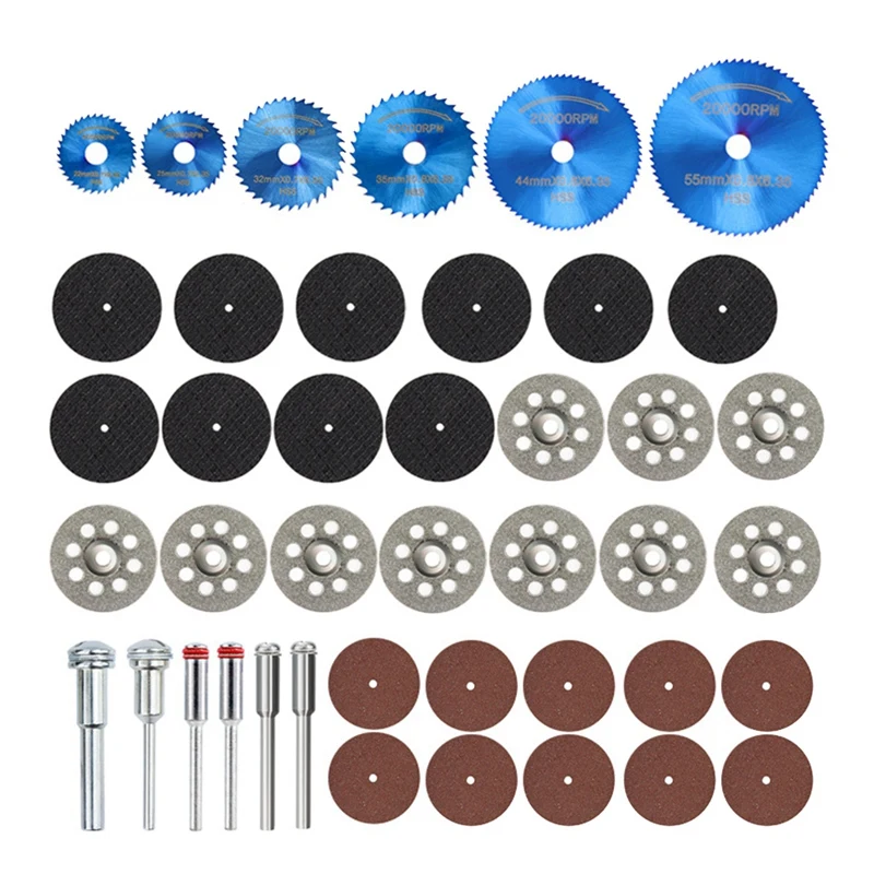 42PCS Circular Saw Blade Set Diamond Cutting Disc Metal Cut Off Wheel HSS Saw Disc For Tool Woodworking Tool
42PCS Circular Saw Blade Set Diamond Cutting Disc Metal Cut Off Wheel HSS Saw Disc For Tool Woodworking Tool