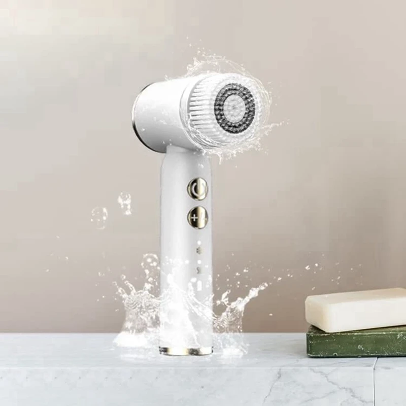 Электрическая Очищающая щетка для лица, перезаряжаемая Водонепроницаемая IPX6 с 6 сменными насадками, скруббер для лица, щетка для отшелушивания 
Электрическая Очищающая щетка для лица, перезаряжаемая Водонепроницаемая IPX6 с 6 сменными насадками, скруббер для лица, щетка для отшелушивания