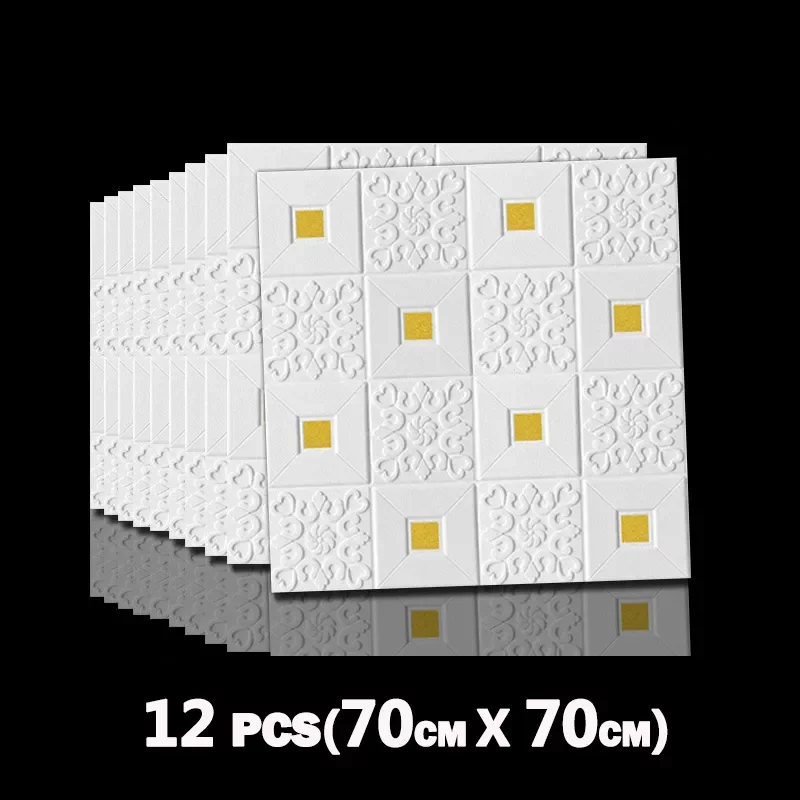 12pcs 3D Roof Matt Stickers Foam Ceiling Wall Tiles Home Decor Adhesive Waterproof Living Room Decoration Carved Wallpaper Panel
12pcs 3D Roof Matt Stickers Foam Ceiling Wall Tiles Home Decor Adhesive Waterproof Living Room Decoration Carved Wallpaper Panel