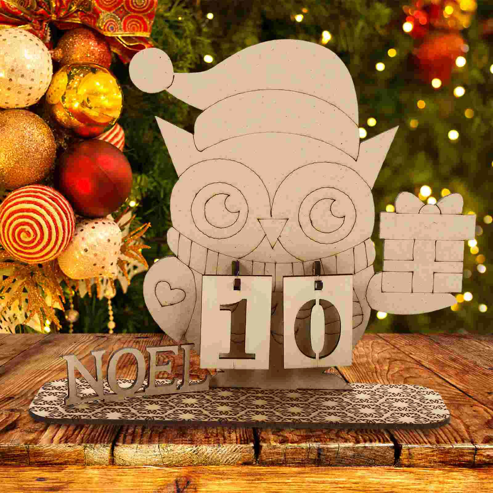 1 Set Christmas Calendar Wooden Xmas Countdown Calendar DIY Desktop Calendar Christmas Gift
1 Set Christmas Calendar Wooden Xmas Countdown Calendar DIY Desktop Calendar Christmas Gift