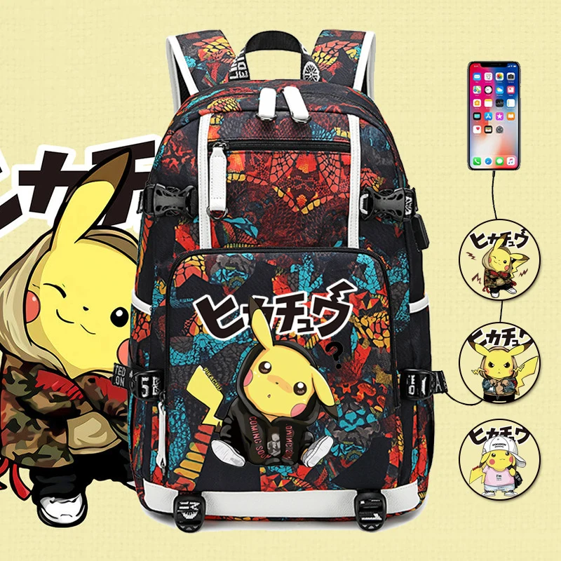 Backpack School Anime Pokemon Go Game Pikachu Boys Girls Fashion Backpacks Laptop Large Capacity Schoolbag Travel Bag
Backpack School Anime Pokemon Go Game Pikachu Boys Girls Fashion Backpacks Laptop Large Capacity Schoolbag Travel Bag