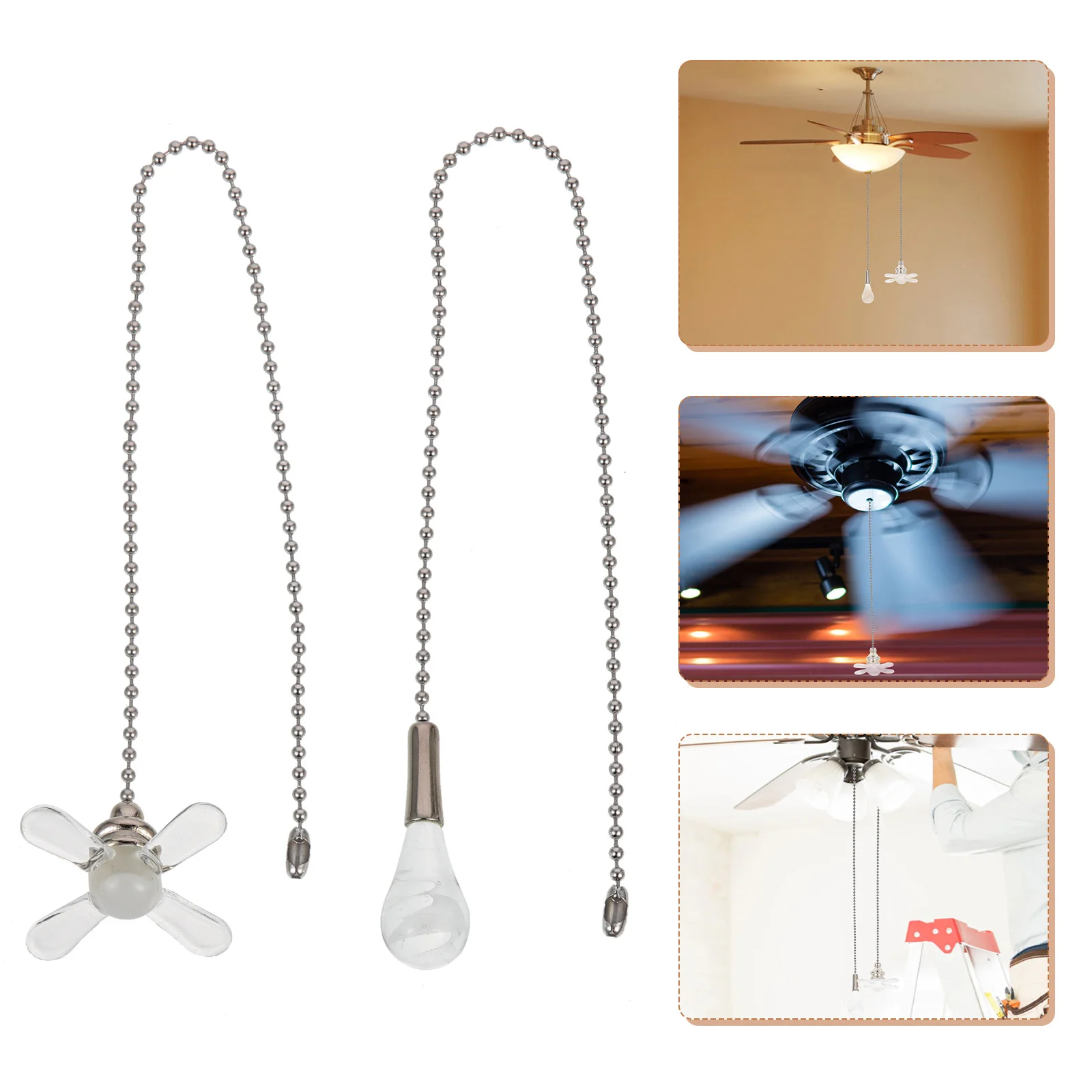 2pcs Ceiling Fan Pull Chain Stylish Decorative Ceiling Fan Pulls Glass Fan Pull Chain for Ceiling Fan Bedside Lamp Ceiling Light 
2pcs Ceiling Fan Pull Chain Stylish Decorative Ceiling Fan Pulls Glass Fan Pull Chain for Ceiling Fan Bedside Lamp Ceiling Light