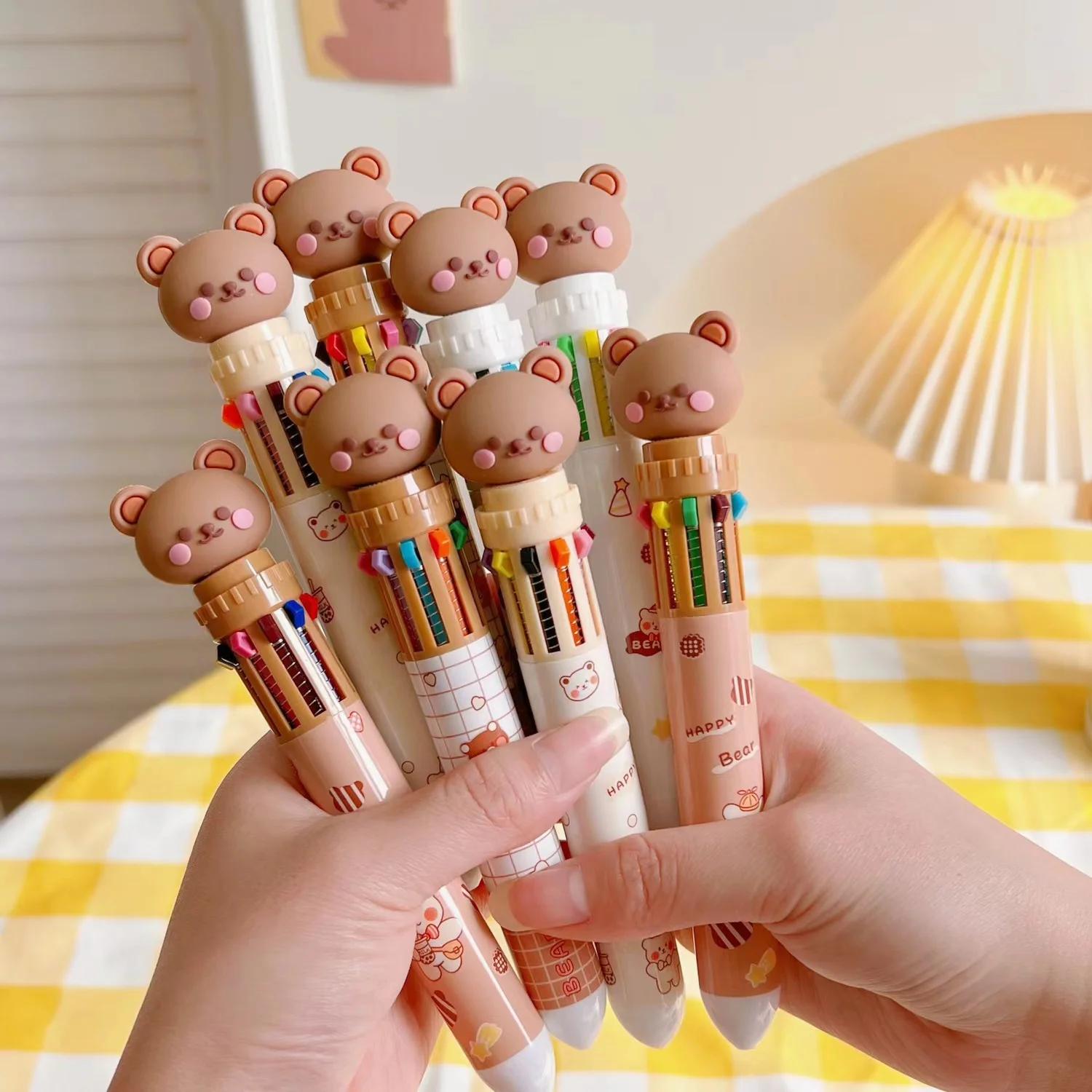Kawaii Bear 10 цветов s многоцветная шариковая ручка для письма пресс шариковая ручка DIY ручка для рисования милые школьные и офисные канцелярские...
Kawaii Bear 10 цветов s многоцветная шариковая ручка для письма пресс шариковая ручка DIY ручка для рисования милые школьные и офисные канцелярские...