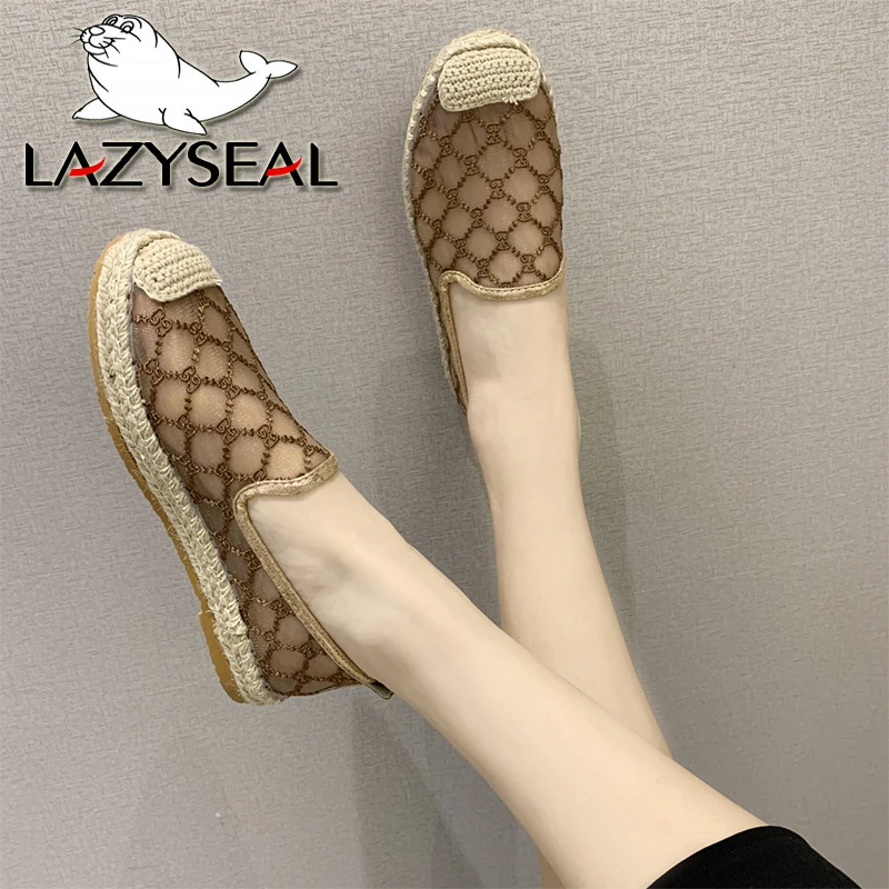 LazySeal Breathable Mesh Upper Women Flats Embroidery Checkered Spring Ladies Loafers Weave Cane Round Toe Shoes Casual Footwear
LazySeal Breathable Mesh Upper Women Flats Embroidery Checkered Spring Ladies Loafers Weave Cane Round Toe Shoes Casual Footwear