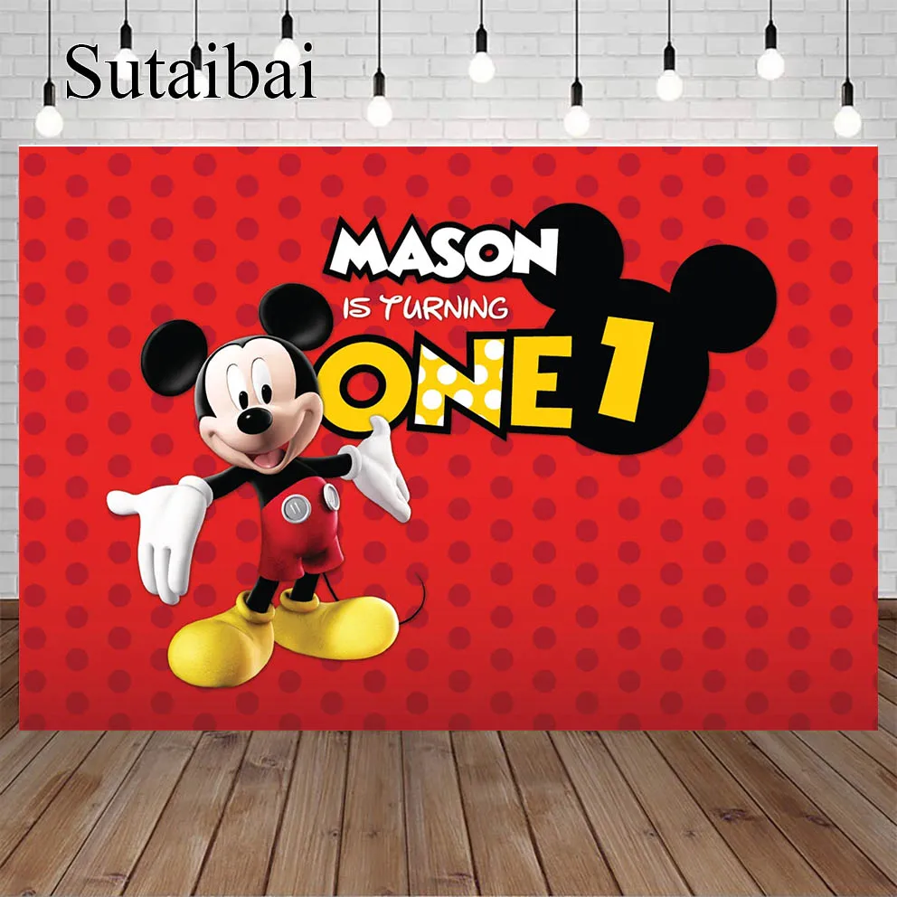 Cartoon Vinyl Custom Mickey Mouse Party Backdrops Mickey Mouse Background Wall Cloth Baby Shower Kids Birthday Party Decoration
Cartoon Vinyl Custom Mickey Mouse Party Backdrops Mickey Mouse Background Wall Cloth Baby Shower Kids Birthday Party Decoration