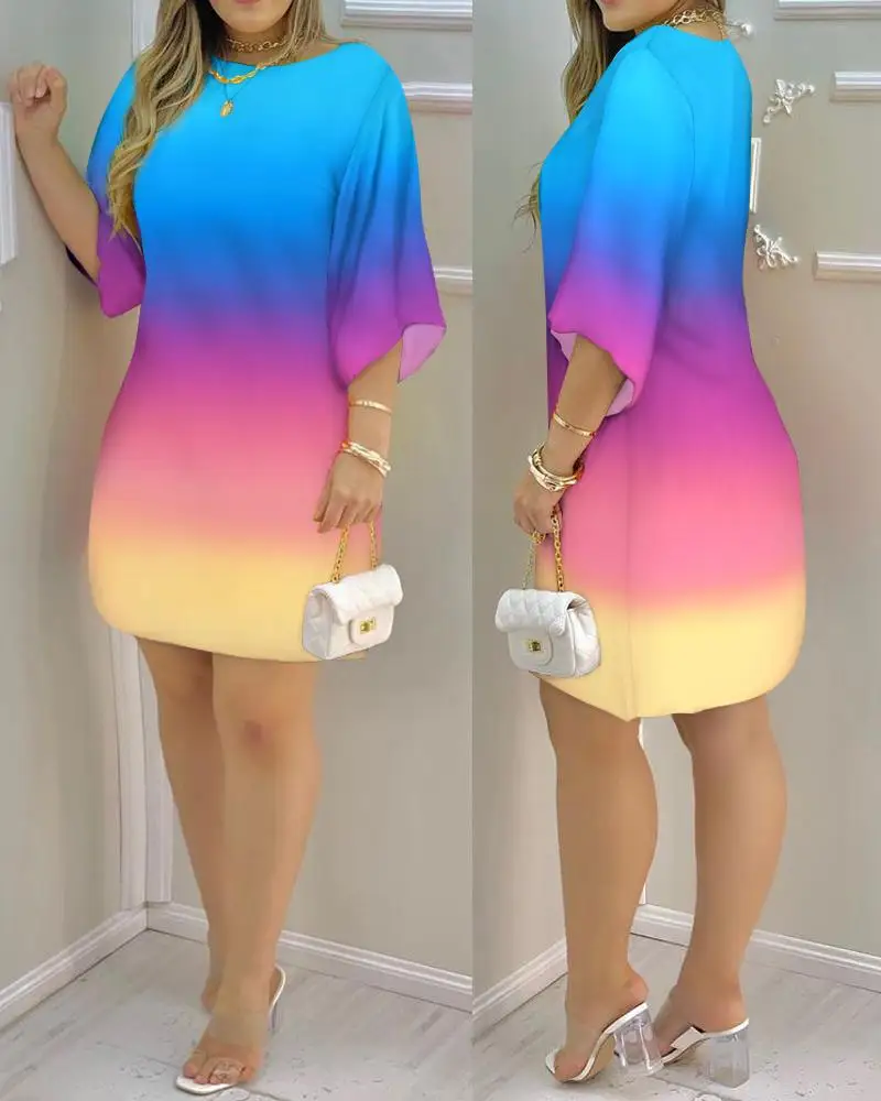 Female Casual Party Beach Mini Loose Dress Vestidos Women's Dress 2023 Summer Fashion Tropical Print Half Sleeve O-Neck Dresses
Female Casual Party Beach Mini Loose Dress Vestidos Women's Dress 2023 Summer Fashion Tropical Print Half Sleeve O-Neck Dresses
