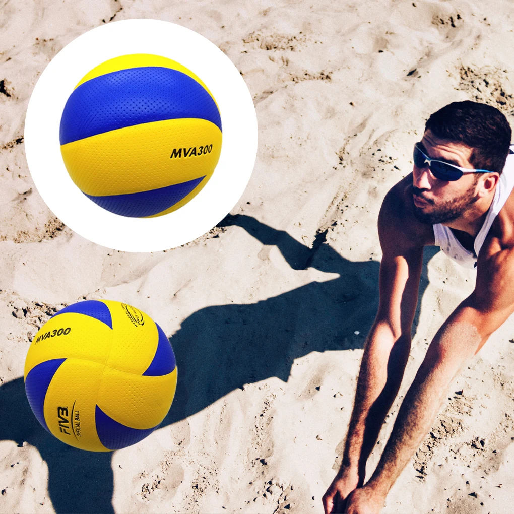 

1/2/3 Size 5 Volleyball Soft Touch PU Ball Sport Sand Beach Gym Garden Game Play Training for Beginners Professionals V300W