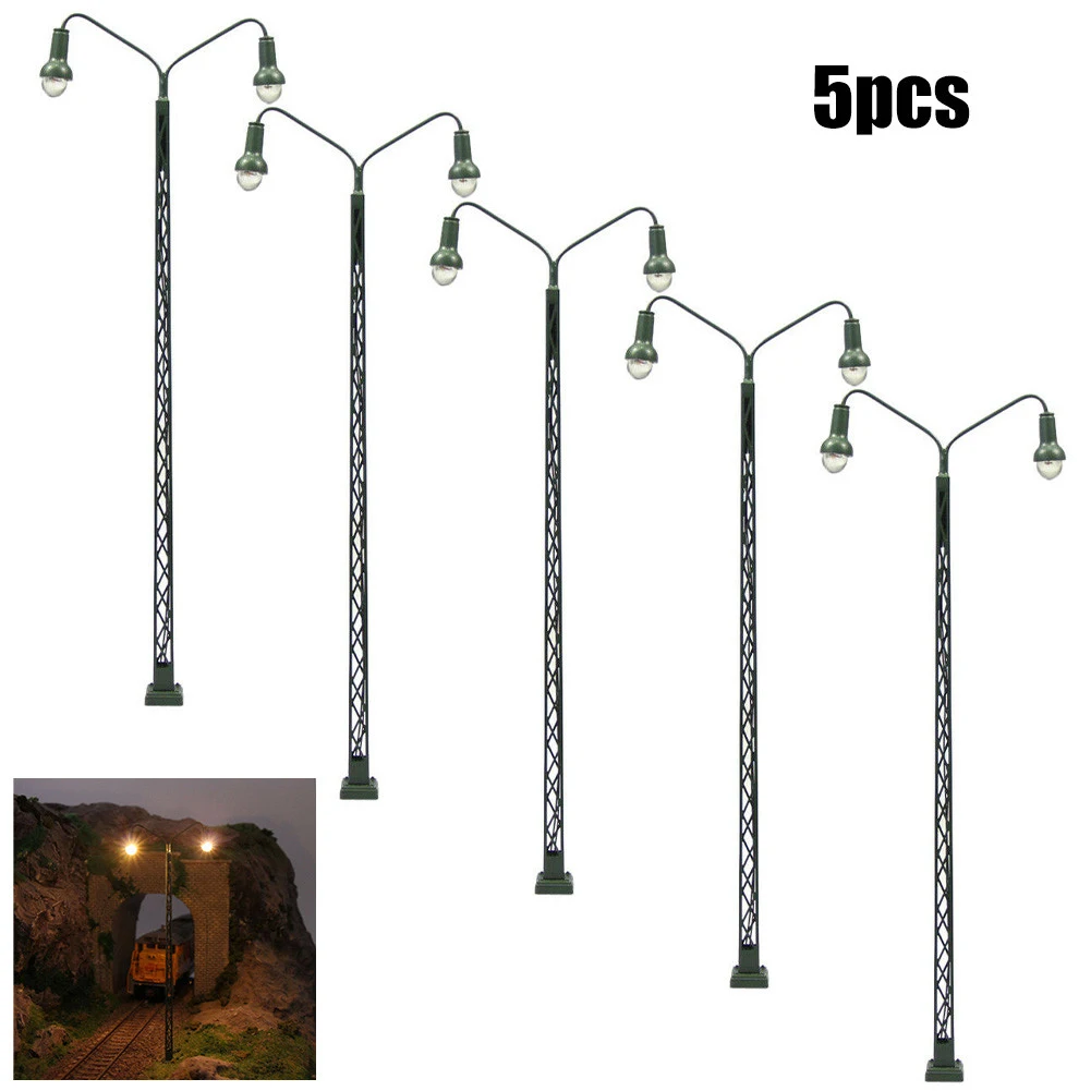 5Pcs Model Railroad Lights Lattice Mast Light Gauge H0 1:87 LED Light Lay Layout Building Train Rail Landscape Decor Accessories
5Pcs Model Railroad Lights Lattice Mast Light Gauge H0 1:87 LED Light Lay Layout Building Train Rail Landscape Decor Accessories