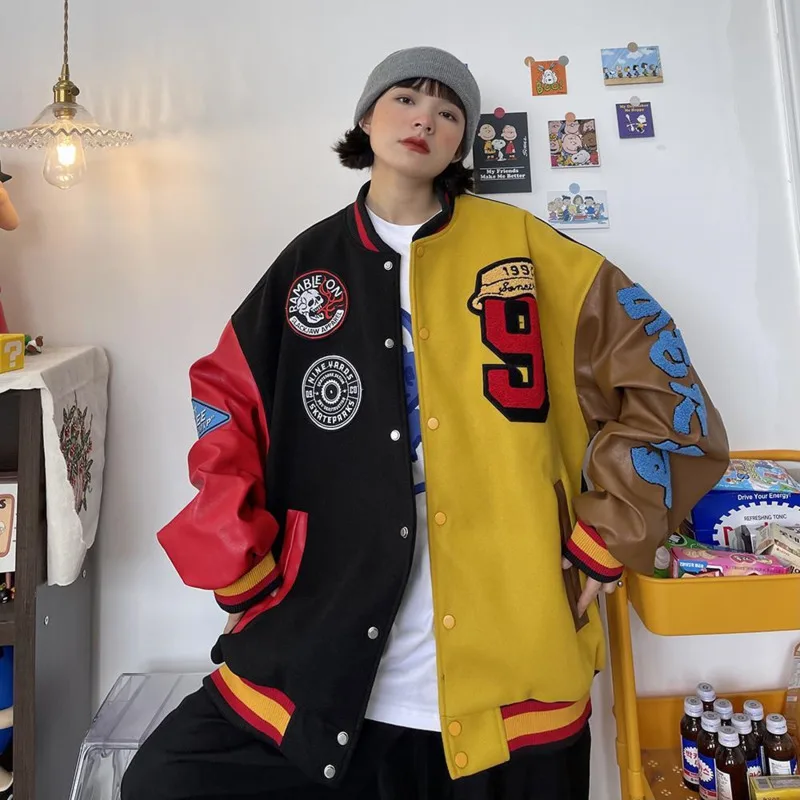American Vintage Brown Baseball Cyber Y2k Basic Autumn Jacket Spring Clothes For Techwear Loose BF Women Clothing Men Outerwear
American Vintage Brown Baseball Cyber Y2k Basic Autumn Jacket Spring Clothes For Techwear Loose BF Women Clothing Men Outerwear