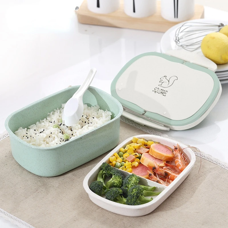 Wheat Straw Student Lunch Box Microwavable Hermetic Portable Office Worker Bento Box Salad Sushi Sandwich Food Containers
Wheat Straw Student Lunch Box Microwavable Hermetic Portable Office Worker Bento Box Salad Sushi Sandwich Food Containers