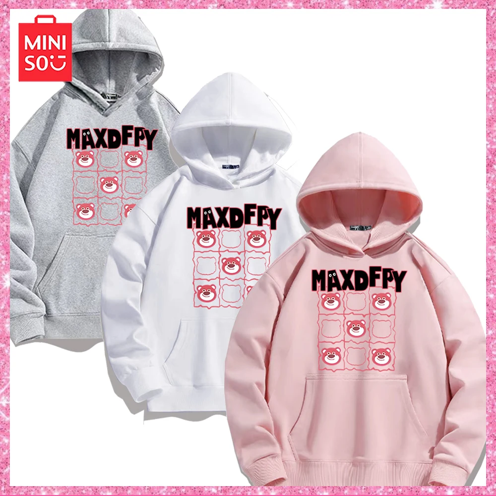 New Miniso Lotso Toy Story Pink Trendy Cartoon Print Kawaii Hooded Loose Top Long Sleeve Casual Hooded Jacket Girl Birthday Gift
New Miniso Lotso Toy Story Pink Trendy Cartoon Print Kawaii Hooded Loose Top Long Sleeve Casual Hooded Jacket Girl Birthday Gift