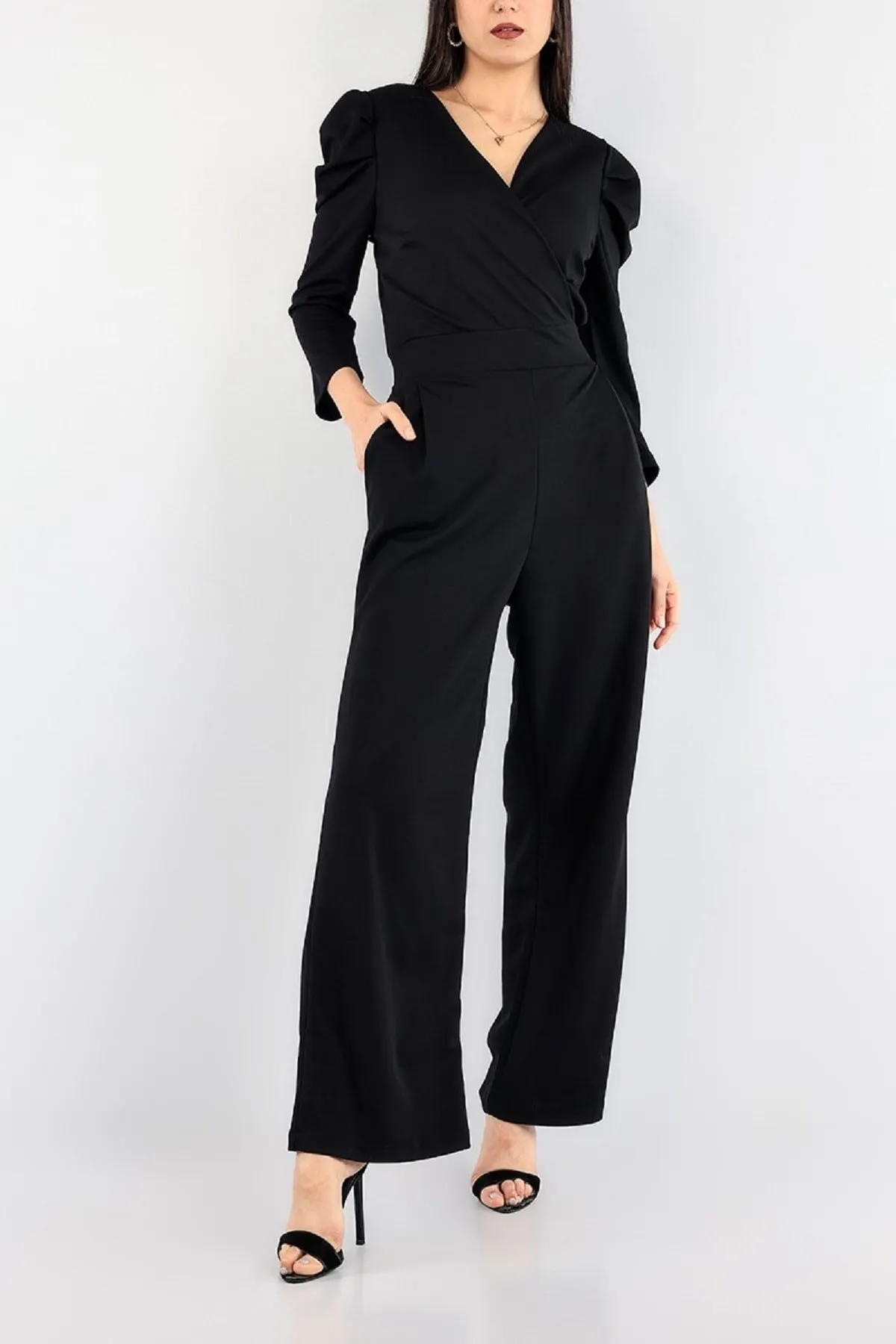 Women's Overalls Black Self Belt Pocket Hot Style Quality Fabric Sleeveless Baggy Trousers Casual Jumpsuit
Women's Overalls Black Self Belt Pocket Hot Style Quality Fabric Sleeveless Baggy Trousers Casual Jumpsuit