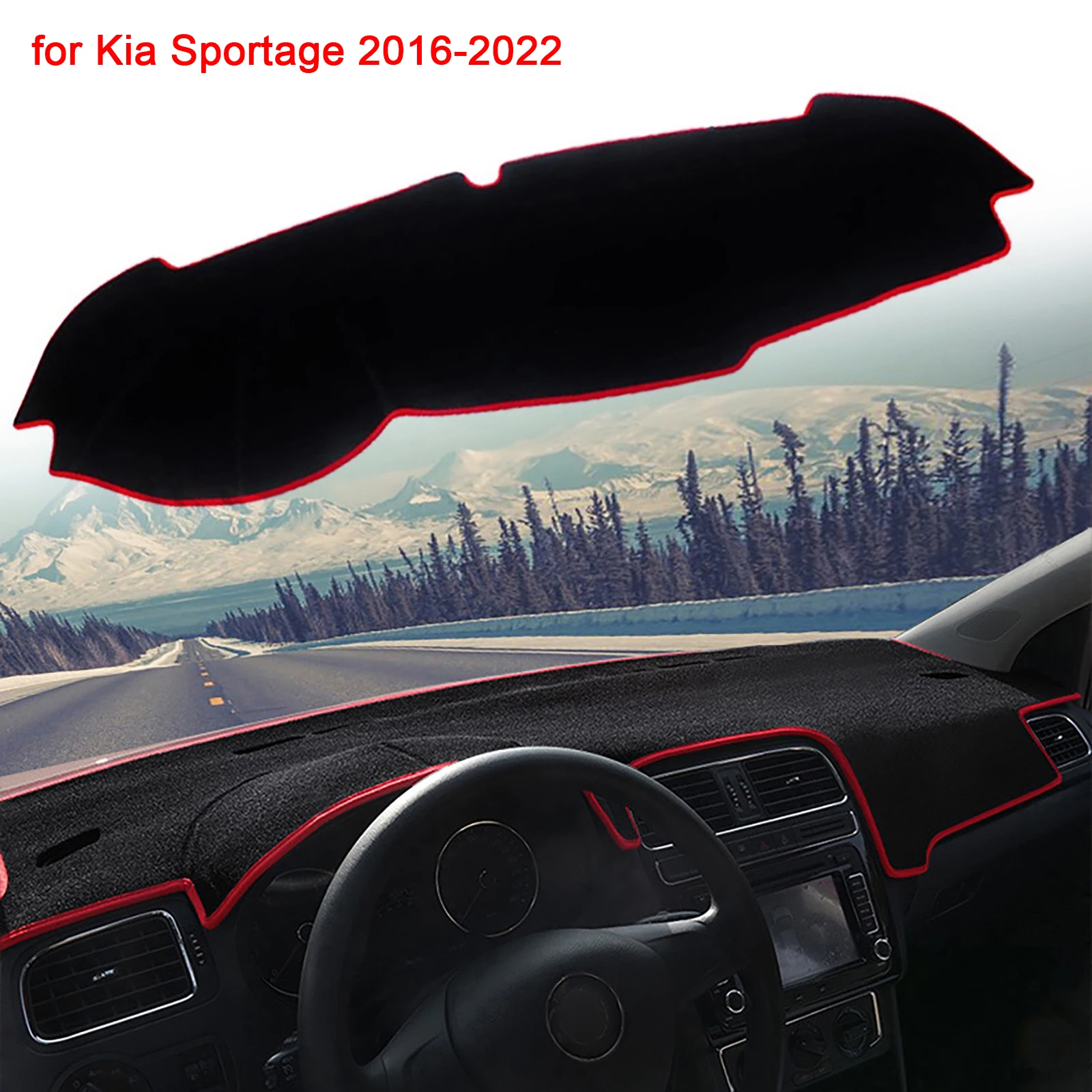 

Левая и правая накладка на приборную панель автомобиля, пылезащитный коврик для приборной панели 16-21 Kia Sportage