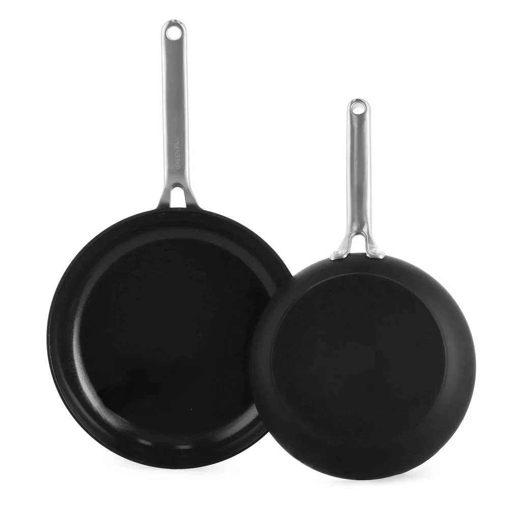 Anodized Advanced Healthy Ceramic Nonstick, 9.5" and 11" Frying Pan Skillet Set, Anti-Warping Induction Base, Dishwasher Safe, O
Anodized Advanced Healthy Ceramic Nonstick, 9.5" and 11" Frying Pan Skillet Set, Anti-Warping Induction Base, Dishwasher Safe, O