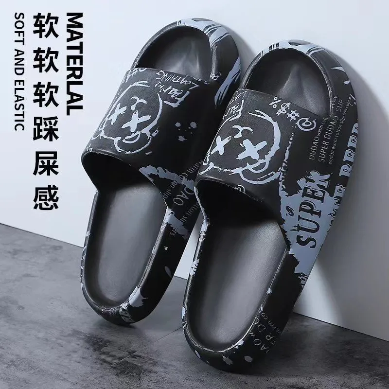 New Unisex Slides Cartoon Alien Pattern Outdoor Beach Non-slip Woman Slippers Couple Bathroom Sandals Summer Men's Shoes 2023
New Unisex Slides Cartoon Alien Pattern Outdoor Beach Non-slip Woman Slippers Couple Bathroom Sandals Summer Men's Shoes 2023