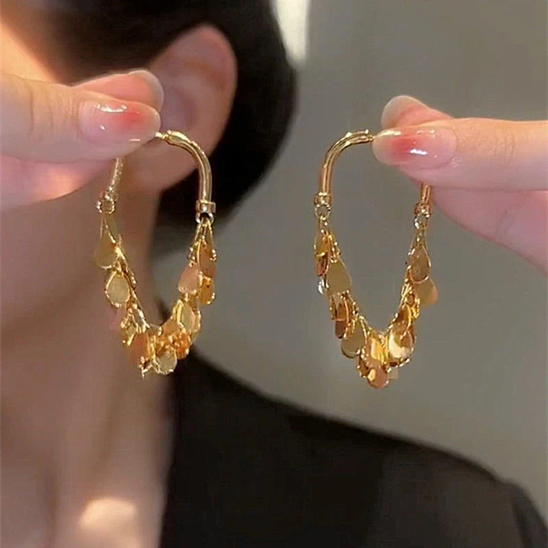 Vintage Metal Sequins Tassel Women Earrings Gold Silver Circle Personality Fashion All-match Jewelry Accessories Disco Party Bar
Vintage Metal Sequins Tassel Women Earrings Gold Silver Circle Personality Fashion All-match Jewelry Accessories Disco Party Bar