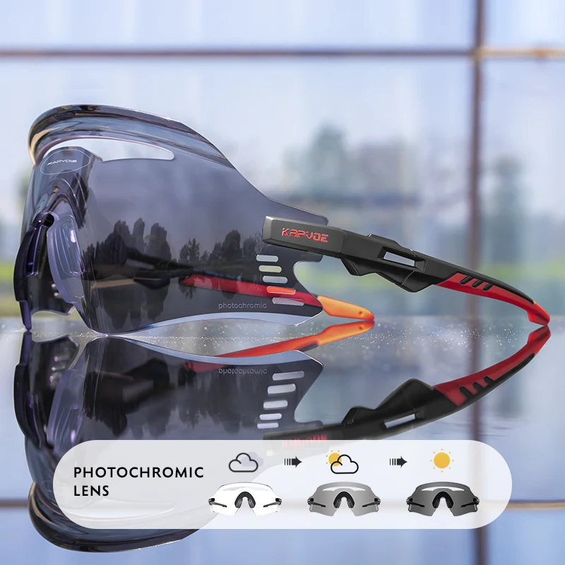 Kapvoe New Photochromic Cycling Glasses Men Women Outdoor Cycling Sunglasses Road Bicycle Goggle MTB Cycling Eyewear 1lens
Kapvoe New Photochromic Cycling Glasses Men Women Outdoor Cycling Sunglasses Road Bicycle Goggle MTB Cycling Eyewear 1lens
