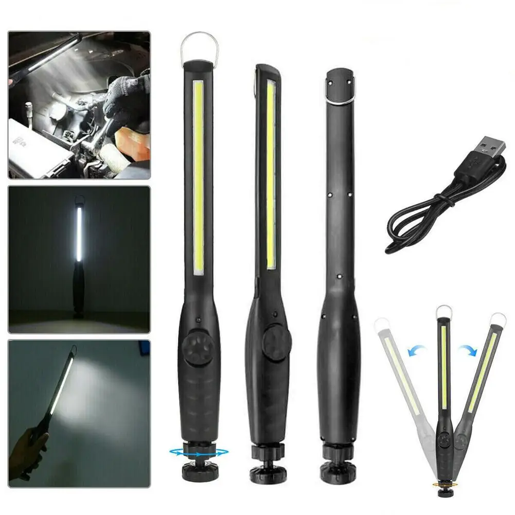New COB LED Flashlight Magnetic Work Light USB Rechargeable Torch Hook Portable Lantern Inspection Light Camping Car Repair Lamp
New COB LED Flashlight Magnetic Work Light USB Rechargeable Torch Hook Portable Lantern Inspection Light Camping Car Repair Lamp