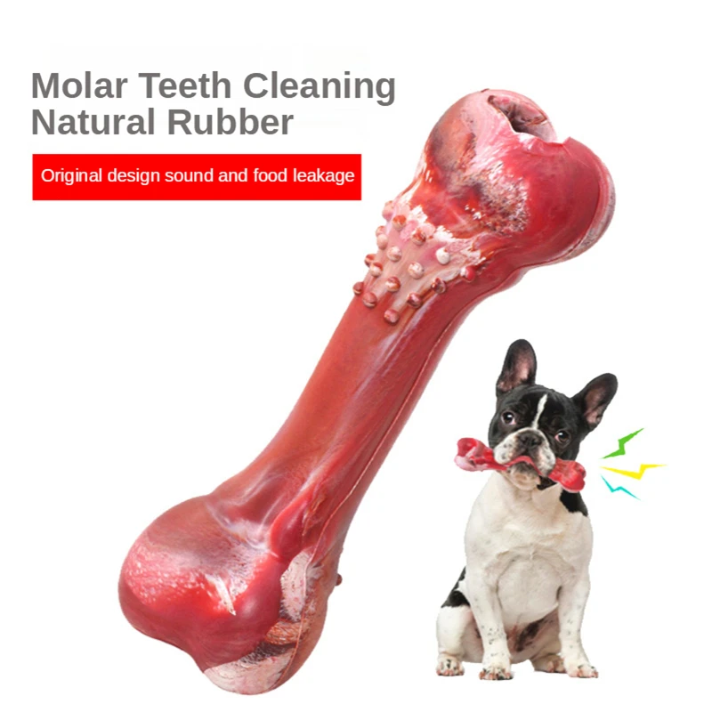 Rubber Dog Toys Bone Speaker Leaking Food Toy Soft Tooth Cleaning Funny Chew Toy Training Puzzle for Medium Large Dog Supplies
Rubber Dog Toys Bone Speaker Leaking Food Toy Soft Tooth Cleaning Funny Chew Toy Training Puzzle for Medium Large Dog Supplies