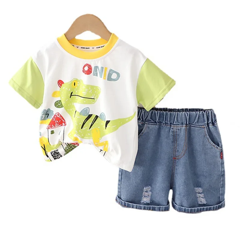 New Summer Children Girls Outfits Baby Clothes Suit Boys Cartoon T-Shirt Shorts 2Pcs/Sets Toddler Casual Costume Kids Tracksuits 
New Summer Children Girls Outfits Baby Clothes Suit Boys Cartoon T-Shirt Shorts 2Pcs/Sets Toddler Casual Costume Kids Tracksuits