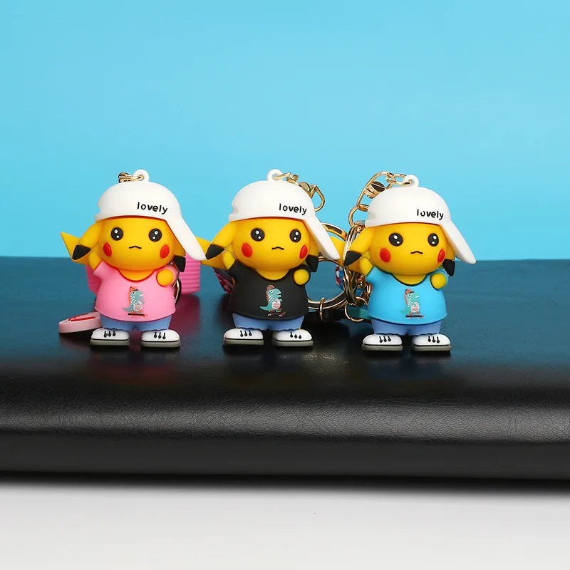 Новый стиль аниме Покемон экшн-фигурка индивидуальное творчество Пикачу искусственная кожа модные брелки для автомобиля подарок
Новый стиль аниме Покемон экшн-фигурка индивидуальное творчество Пикачу искусственная кожа модные брелки для автомобиля подарок