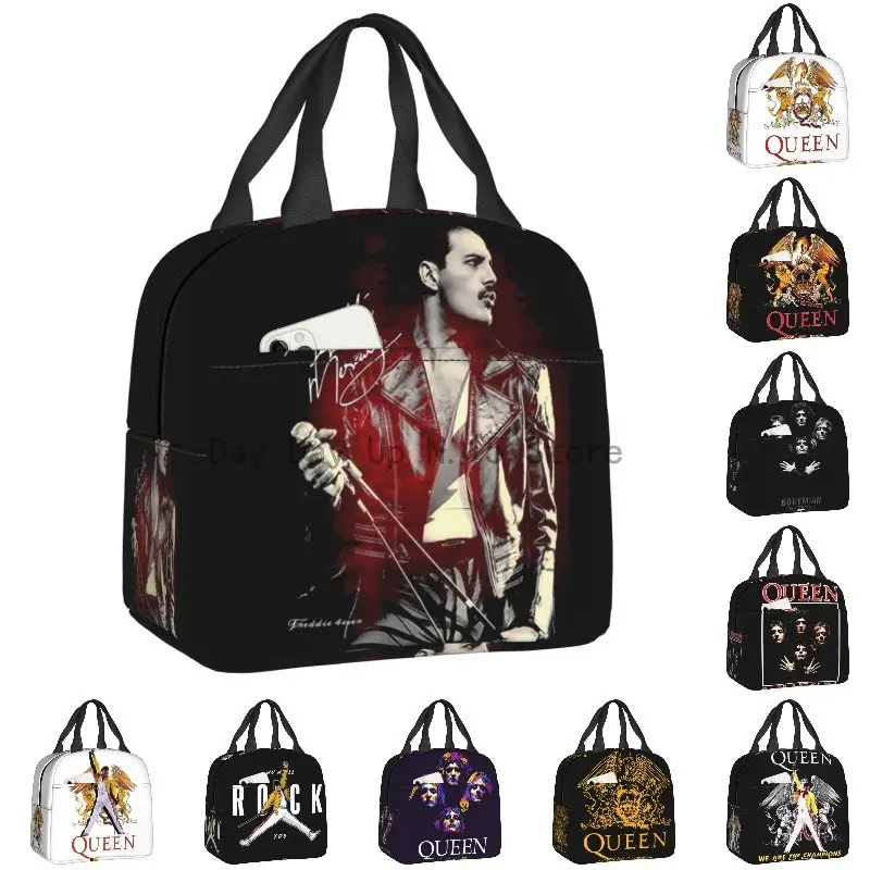 

Рок-Группа Freddie Mercury Изолированные сумки для обеда для женщин Британский певец портативный термоохладитель бэнто коробка для детей для школы