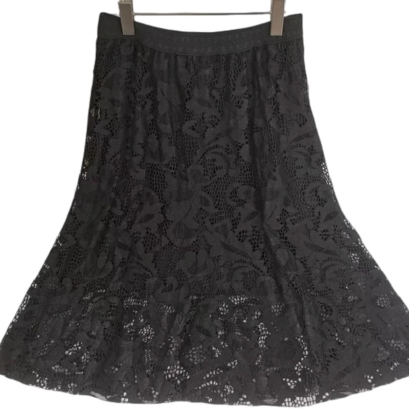 Gauze half skirt women's new high-waisted lace pleated MIDI skirt slimming over the knee package hip A-line skirt
Gauze half skirt women's new high-waisted lace pleated MIDI skirt slimming over the knee package hip A-line skirt