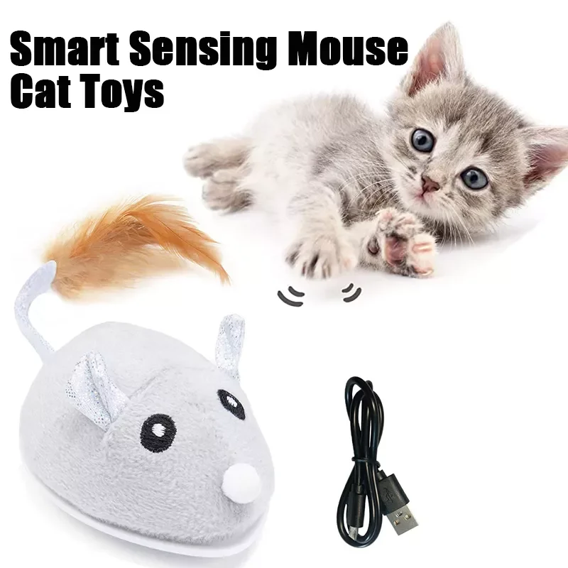 Smart Sensing Mouse Cat Toys Interactive Stuffed Toy Cat Teaser Self-Playing USB Charging Kitten Mice Toys for Cats Pet
Smart Sensing Mouse Cat Toys Interactive Stuffed Toy Cat Teaser Self-Playing USB Charging Kitten Mice Toys for Cats Pet