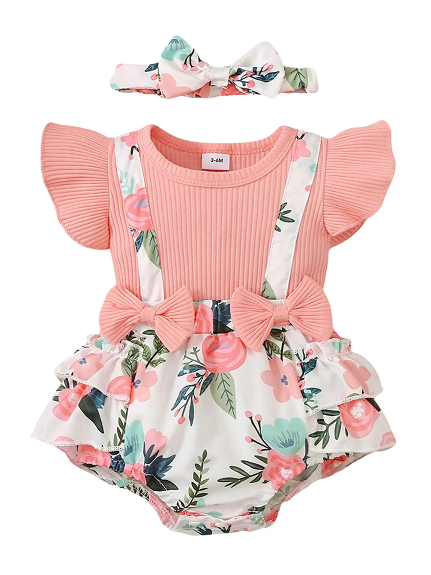 Newborn Baby Girls Flying Sleeve Cotton Round Neck Summer Pullover Short Sleeve Ruffle Floral Elastic Waist Fashion Clothing
Newborn Baby Girls Flying Sleeve Cotton Round Neck Summer Pullover Short Sleeve Ruffle Floral Elastic Waist Fashion Clothing