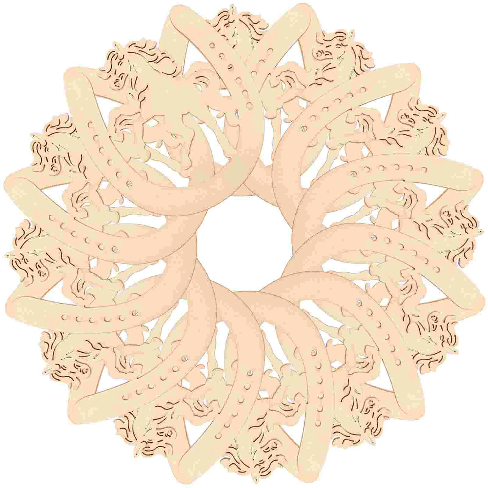 48 шт., детские деревянные ломтики в форме подковы 
48 шт., детские деревянные ломтики в форме подковы