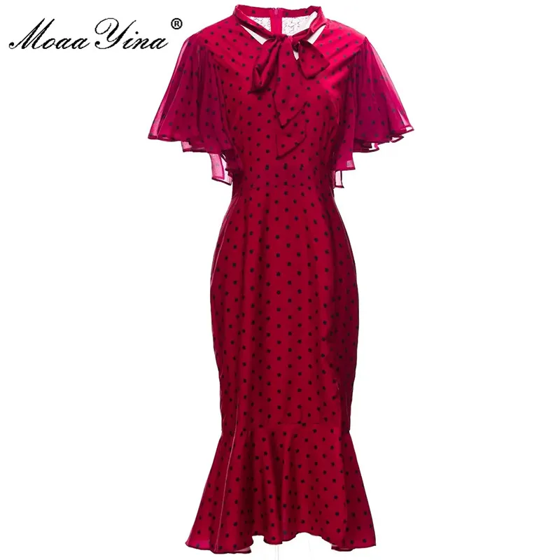 MoaaYina, модный дизайнерский костюм, весенние женские платья в горошек с воротником-бабочкой и рукавом-бабочкой, сексуальные платья с ягодицами и хвостом
MoaaYina, модный дизайнерский костюм, весенние женские платья в горошек с воротником-бабочкой и рукавом-бабочкой, сексуальные платья с ягодицами и хвостом