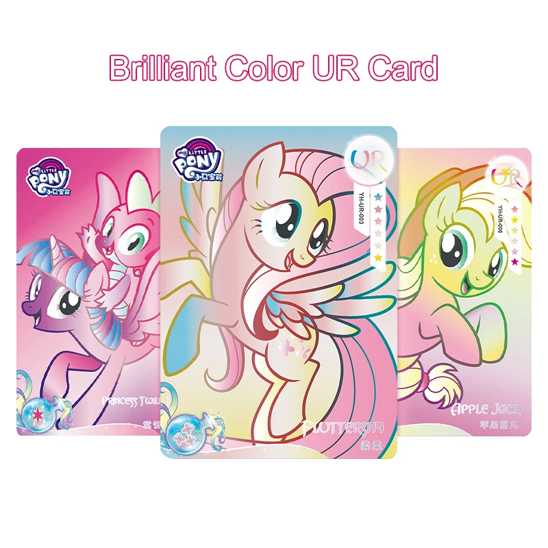 

KAYOU Original Genuine My Little Pony Card Rare Collection Edition Huiyue 2 Fluttershy Twilight Sparkle Applejack Rainbow Dash